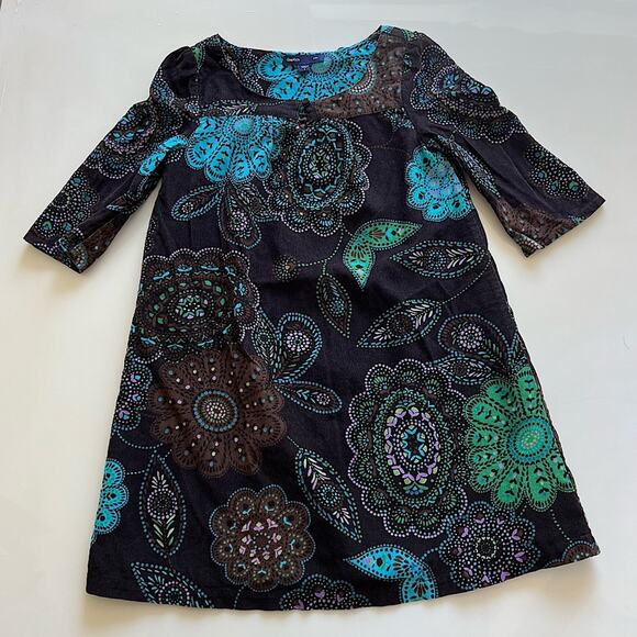 Gap Kids Brown Corduroy Pattern Dress Size Small Little Girl - Picture 1 of 5